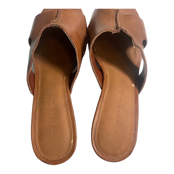 ETIENNE AIGNER VNTG Heddie Slip on Wedge Block Heel Sandals. Brown. Sz.8.5 - Picture 7 of 11